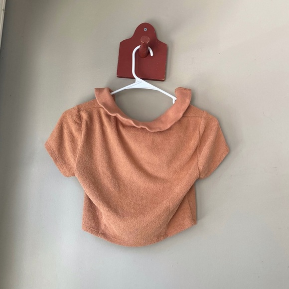 Urban Outfitters Out From Under Orange V Neck Crop Top M - Picture 4 of 5